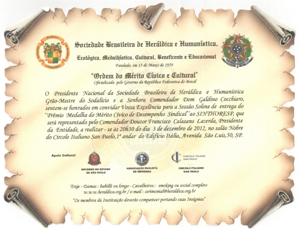 Grande Festa de Encerramento do Campeonato Hoteleiro de Futebol 2012 - Dia 15 de dezembro a partir das 8h.